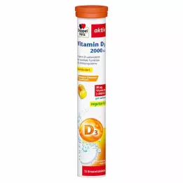 DOPPELHERZ Vitamin D3 2000 IE brusetabletter, 15 stk