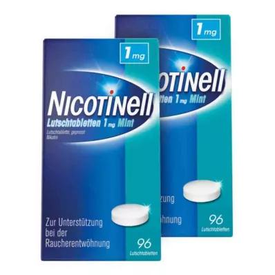 Nicotinell pastiller 1 mg mynte (2x96 stykker) Nicotinell pastiller 1 mg mynte (2x96 stykker)