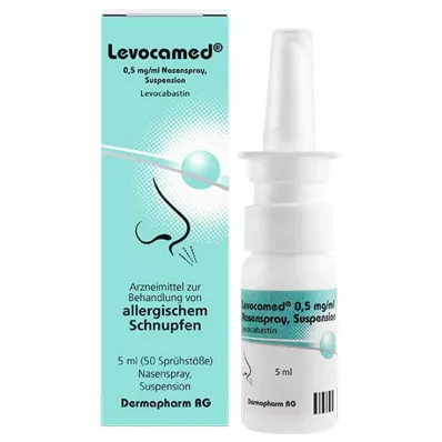 LEVOCAMED 0,5 mg/ml nesespray, suspensjon, 5 ml LEVOCAMED 0,5 mg/ml nesespray, suspensjon, 5 ml
