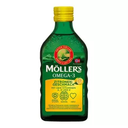 MÖLLERS Omega-3 olje med sitronsmak, 250 ml