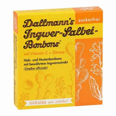 Dallmanns ingefær-salvie søtsaker, 37 g Dallmanns ingefær-salvie søtsaker, 37 g