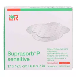 SUPRASORB P sensitive PU-Schaumv.sacr.bor.17x17,5, 10 stk