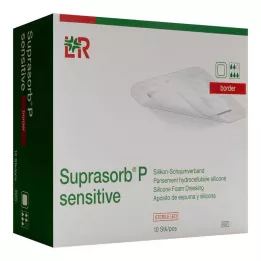 SUPRASORB P sensitive PU-Skumkant 10x10cm, 10 stk