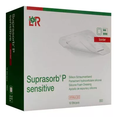 Suprasorb P sensitiv PU-skumkant 15x20cm, 10 stk Suprasorb P sensitiv PU-skumkant 15x20cm, 10 stk