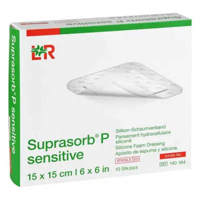 SUPRASORB P sensitive PU-Skum v.bor.lite 15x15cm, 10 stk SUPRASORB P sensitive PU-Skum v.bor.lite 15x15cm, 10 stk