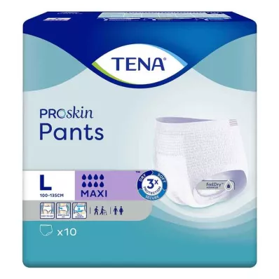 TENA Bukser Maxi L for inkontinens, 10 stk TENA Bukser Maxi L for inkontinens, 10 stk