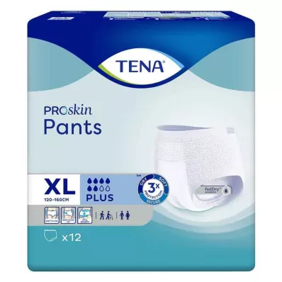 TENA Pants Plus XL Engangsbukser for inkontinens, 12 stk TENA Pants Plus XL Engangsbukser for inkontinens, 12 stk