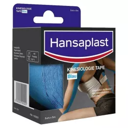 HANSAPLAST Sportskinesiologisk tape 5 cmx5 m blå, 1 stk