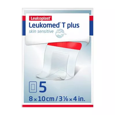 LEUKOMED T plus hudsensitiv steril 8x10 cm, 5 stk LEUKOMED T plus hudsensitiv steril 8x10 cm, 5 stk