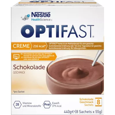 OPTIFAST Fløtesjokoladepulver, 8X55 g