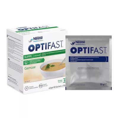 Optifast Suppe Grønnsakspulver, 8X55 g
