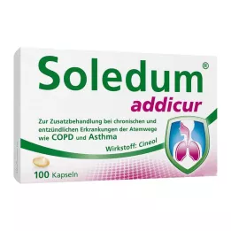 SOLEDUM addicur 200 mg enterokapslede myke kapsler, 100 stk