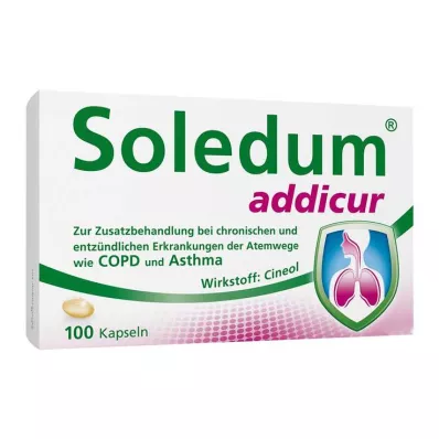 Soledum addicur 200 mg gastroresistente myke kapsler, 100 stk Soledum addicur 200 mg gastroresistente myke kapsler, 100 stk