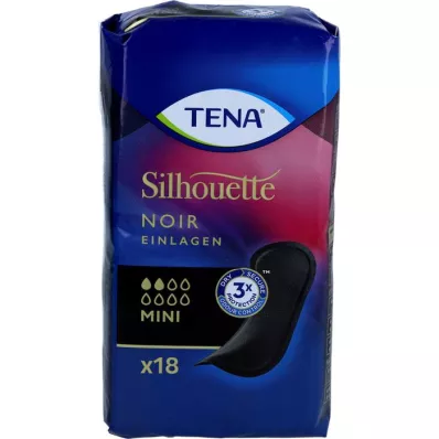 TENA SILHOUETTE Innsatser mini noir, 18 stk