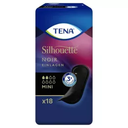 TENA SILHOUETTE Innsatser mini noir, 18 stk