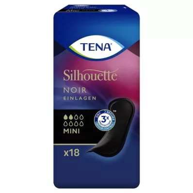 TENA® Silhouette NOIR Miniputer for inkontinens, 18 stk TENA® Silhouette NOIR Miniputer for inkontinens, 18 stk
