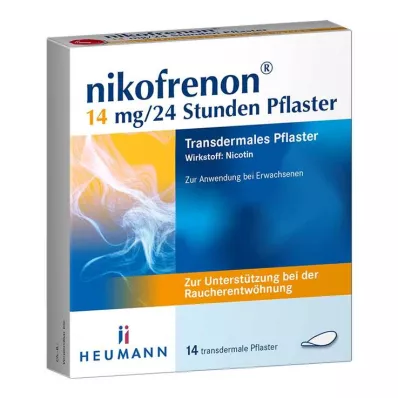 nikofrenon 14 mg/24 timers plaster, 14 stk nikofrenon 14 mg/24 timers plaster, 14 stk