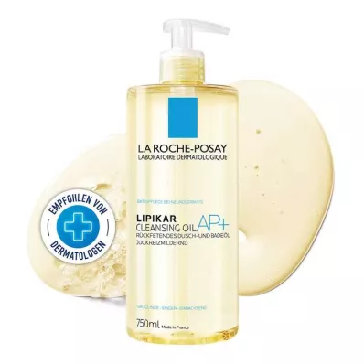 La Roche-Posay Lipikar dusj- og badeolje AP + , 750 ml