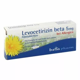 Levocetirizin beta 5 mg filmdrasjerte tabletter, 20 stk