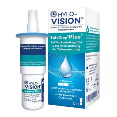 HYLO-VISION SafeDrop Plus øyedråper, 10 ml HYLO-VISION SafeDrop Plus øyedråper, 10 ml