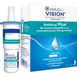 HYLO-VISION SafeDrop Plus øyedråper, 2X10 ml