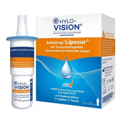 HYLO-VISION SafeDrop Lipocur øyedråper, 2X10 ml HYLO-VISION SafeDrop Lipocur øyedråper, 2X10 ml