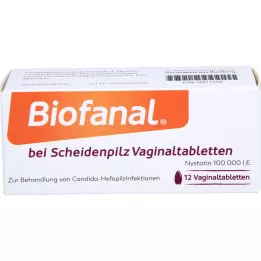 BIOFANAL for vaginal mykose 100 000 IE vaginaltablett, 12 stk