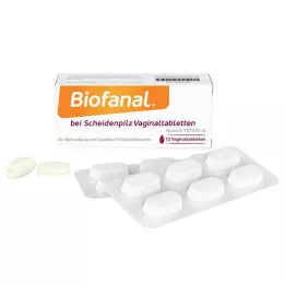 BIOFANAL for vaginal mykose 100 000 IE vaginaltablett, 12 stk