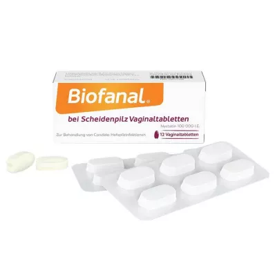 Biofanal® for vaginal trost vaginaltabletter, 12 stk Biofanal® for vaginal trost vaginaltabletter, 12 stk