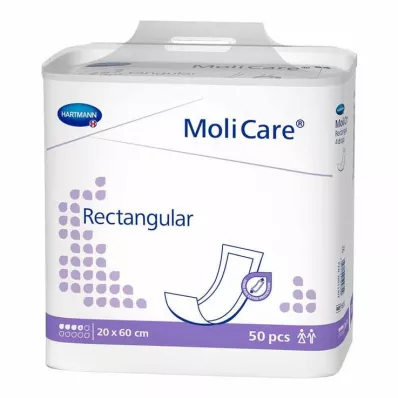 MOLICARE rektangulær 4 dråper 20x60 cm, 50 stk MOLICARE rektangulær 4 dråper 20x60 cm, 50 stk