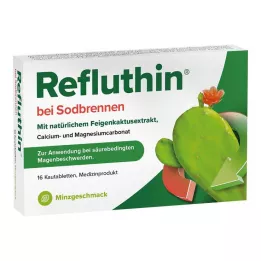 Refluthin for halsbrann tyggetabletter mynte, 16 stk
