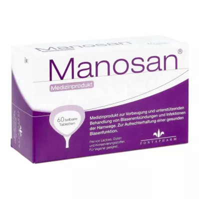 MANOSAN Tabletter, 60 stk MANOSAN Tabletter, 60 stk