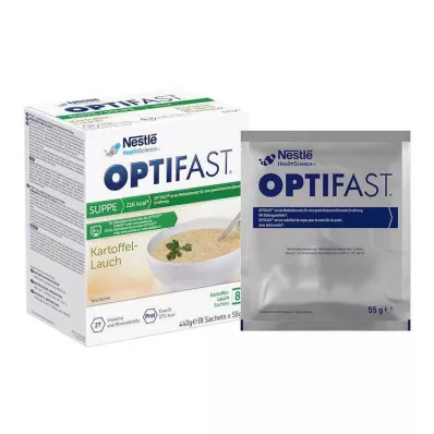 Optifast hjemmesuppe potet-purrepulver, 8x55 g Optifast hjemmesuppe potet-purrepulver, 8x55 g