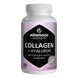COLLAGEN 300 mg+Hyaluron 100 mg høydosekapsler, 60 stk