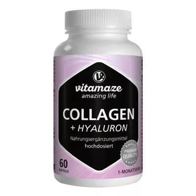 Kollagen 300 mg + hyaluronsyre 100 mg høydose kapsler, 60 stk Kollagen 300 mg + hyaluronsyre 100 mg høydose kapsler, 60 stk