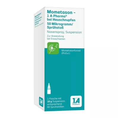 MOMETASON 1A Phar.b.Høysnue 50μg/Spr.sjokk 60, 10 g MOMETASON 1A Phar.b.Høysnue 50μg/Spr.sjokk 60, 10 g
