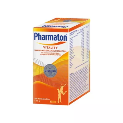 PHARMATON Vitality filmdrasjerte tabletter, 100 stk PHARMATON Vitality filmdrasjerte tabletter, 100 stk