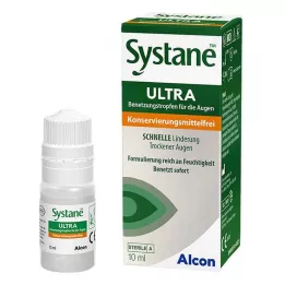 SYSTANE ULTRA Smørevæske for øyet uten konserveringsmiddel, 10 ml