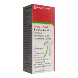 NICOTIN AL 1 mg/spray puffspray til bruk i munnhulen, 1 stk