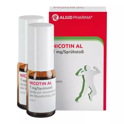 NICOTIN AL 1mg/sprayspray, 2 stk NICOTIN AL 1mg/sprayspray, 2 stk