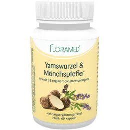 YAMSWURZEL &amp; MÖNCHSPFEFFER Floramed-kapsler, 60 kapsler