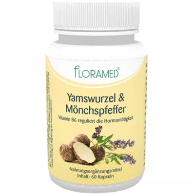 YAMSWURZEL & MÖNCHSPFEFFER Floramed-kapsler, 60 kapsler YAMSWURZEL & MÖNCHSPFEFFER Floramed-kapsler, 60 kapsler