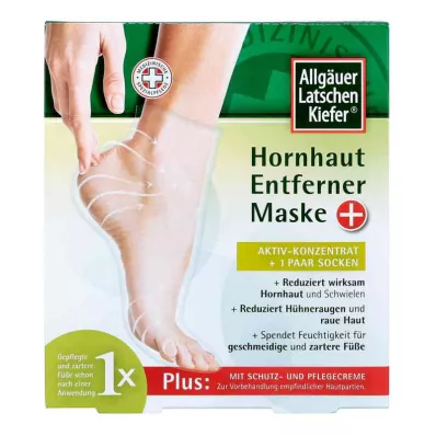 Allgäu Latschenk.Callus remover mask plus (1 pakke) Allgäu Latschenk.Callus remover mask plus (1 pakke)