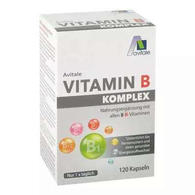 Vitamin B kompleks kapsler, 120 stk
