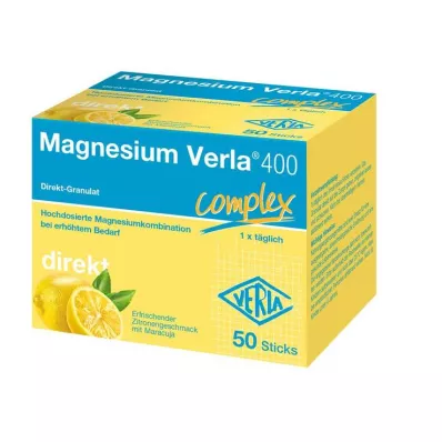 Magnesium Verla 400 direkte granulat, 50 stk Magnesium Verla 400 direkte granulat, 50 stk