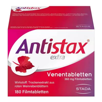ANTISTAX ekstra venetabletter, 180 stk ANTISTAX ekstra venetabletter, 180 stk