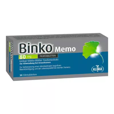 Binko Memo 80 Mg filmdrasjerte tabletter (30 stk) Binko Memo 80 Mg filmdrasjerte tabletter (30 stk)