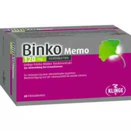 BINKO Memo 120 mg filmdrasjerte tabletter, 60 stk