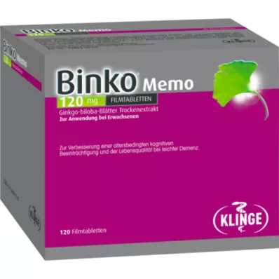 BINKO Memo 120 mg filmdrasjerte tabletter, 120 stk