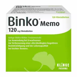 BINKO Memo 120 mg filmdrasjerte tabletter, 120 stk